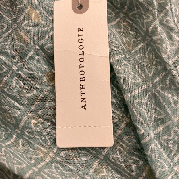 Anthropologie Accessories - Anthropologie Teal Geometric Scarf NWT